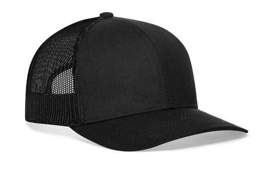 Blank Trucker Hat | Black Snapback