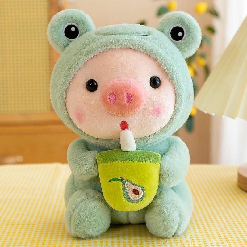 Cute Boba Tea Piggy Plush – Great Gift for All Ages