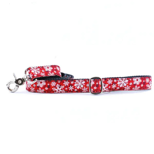 1″ Buffalo Plaid Ribbon Dog Leash 2 Hounds Design