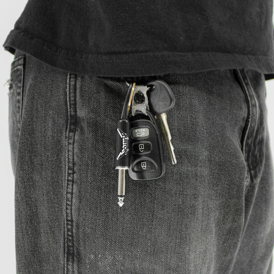 Cliff Burton Logo Guitar Plug Keychain