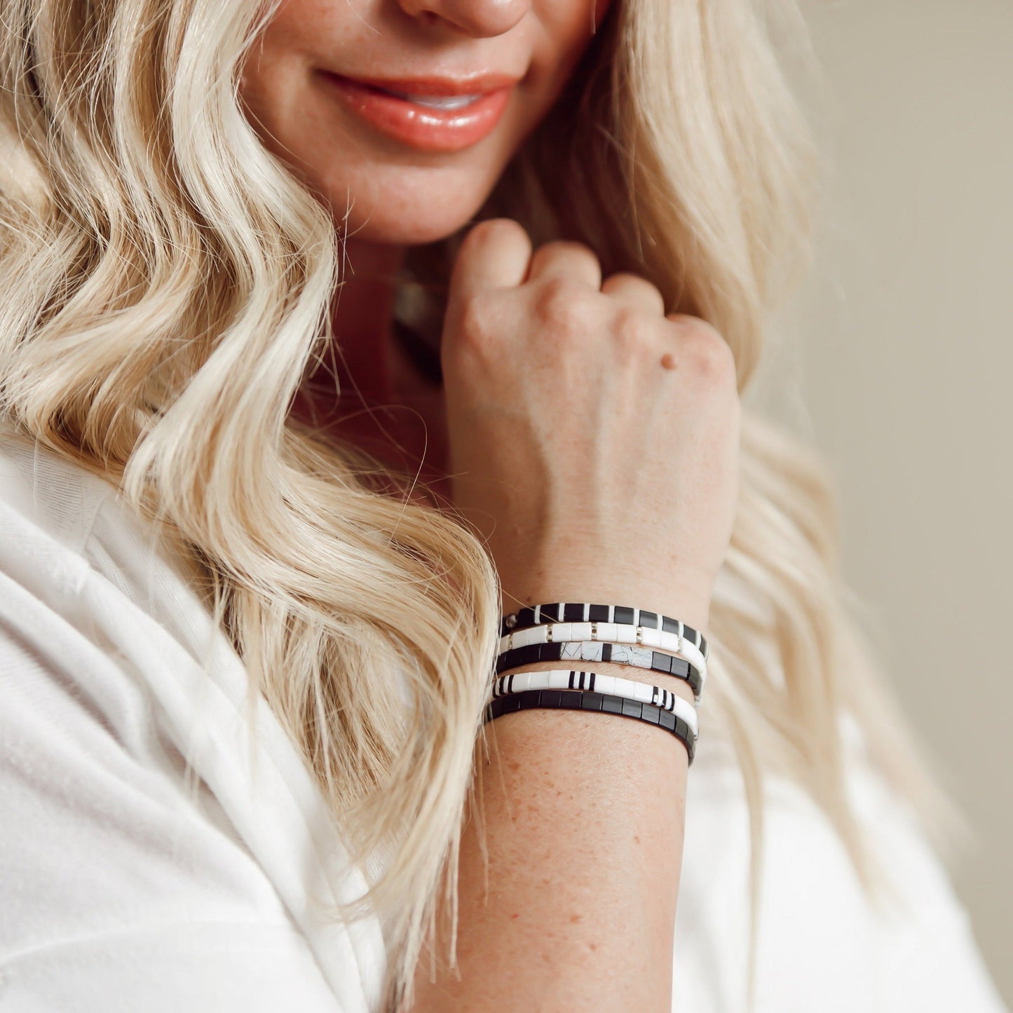 CAIRO - Tila Bead Bracelets Stack