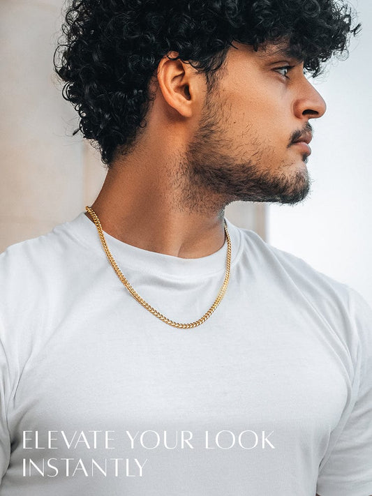 Gold Cuban Link Chain (3.5mm)