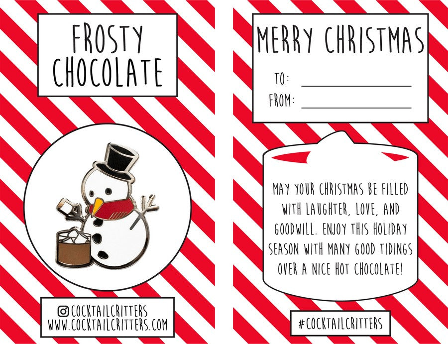 Frosty Snowman x Christmas Chocolate Pin