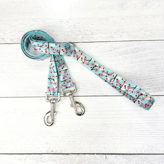 **BUNDLE!** Cherry Blossoms Blue Freedom No-Pull Harness & More! 2 Hounds Design