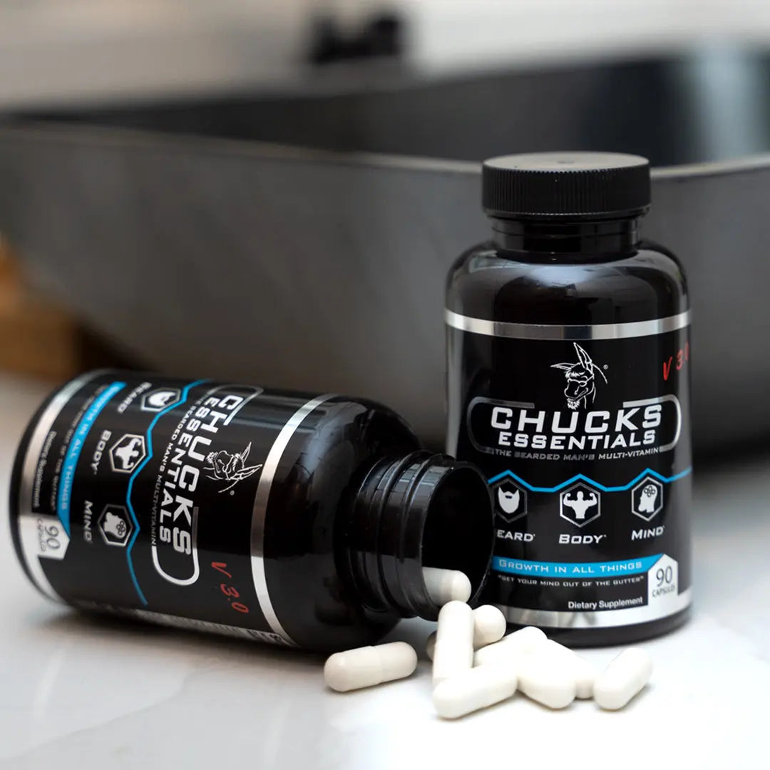 Chucks Essentials - The Bearded Mans Multivitamin V 3.0 Badass Beard Care