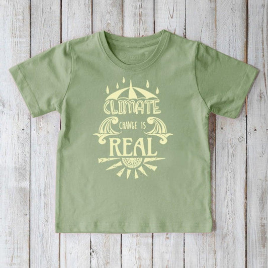 "Climate Change Is Real" T-Shirt for Kids