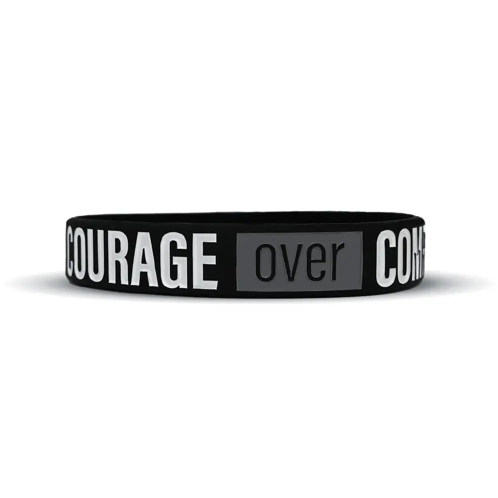 COURAGE OVER COMPROMISE Wristband Elite Athletic Gear