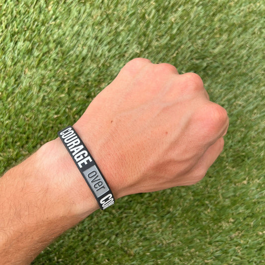 COURAGE OVER COMPROMISE Wristband Elite Athletic Gear