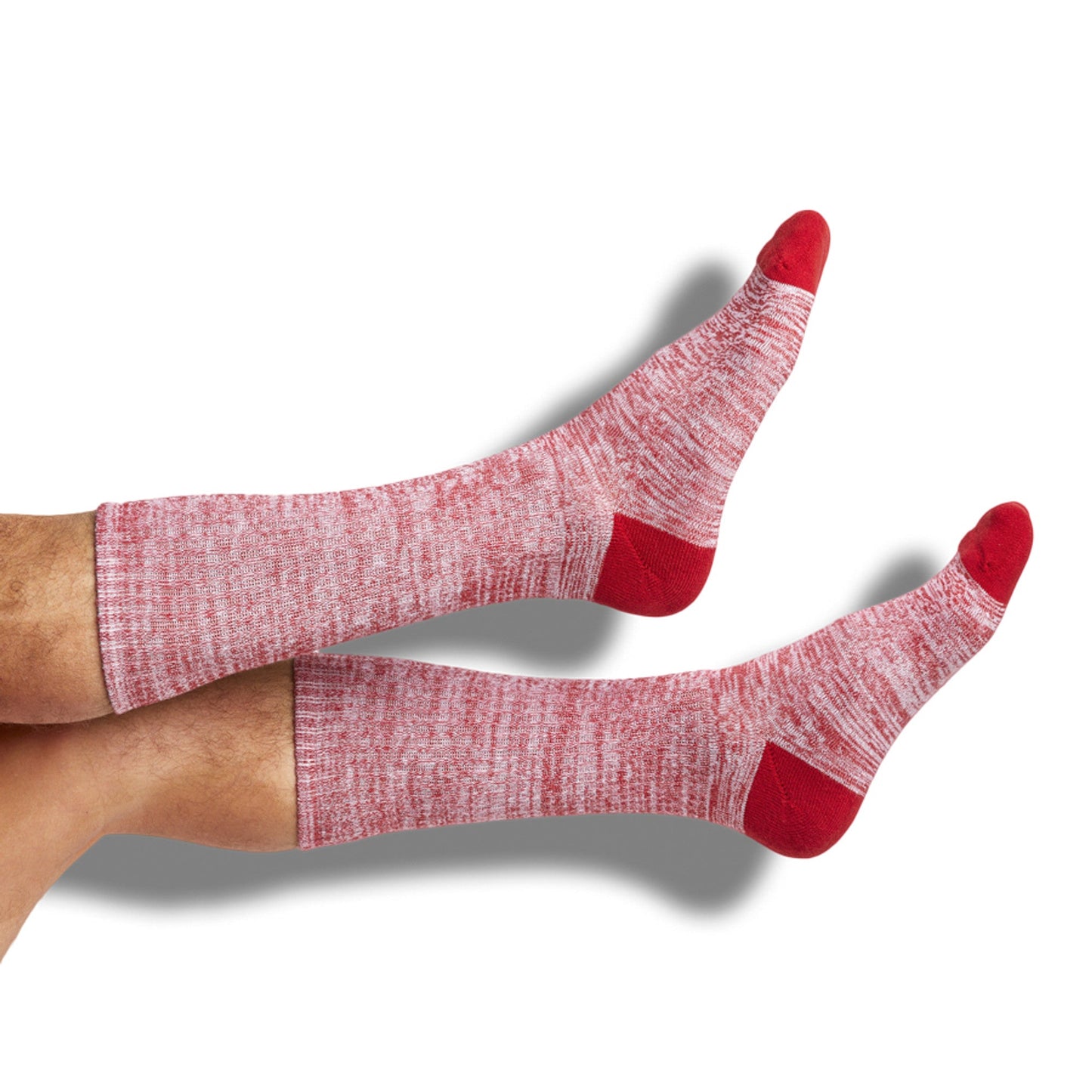 Crimson / White Casual Socks 4 Pack
