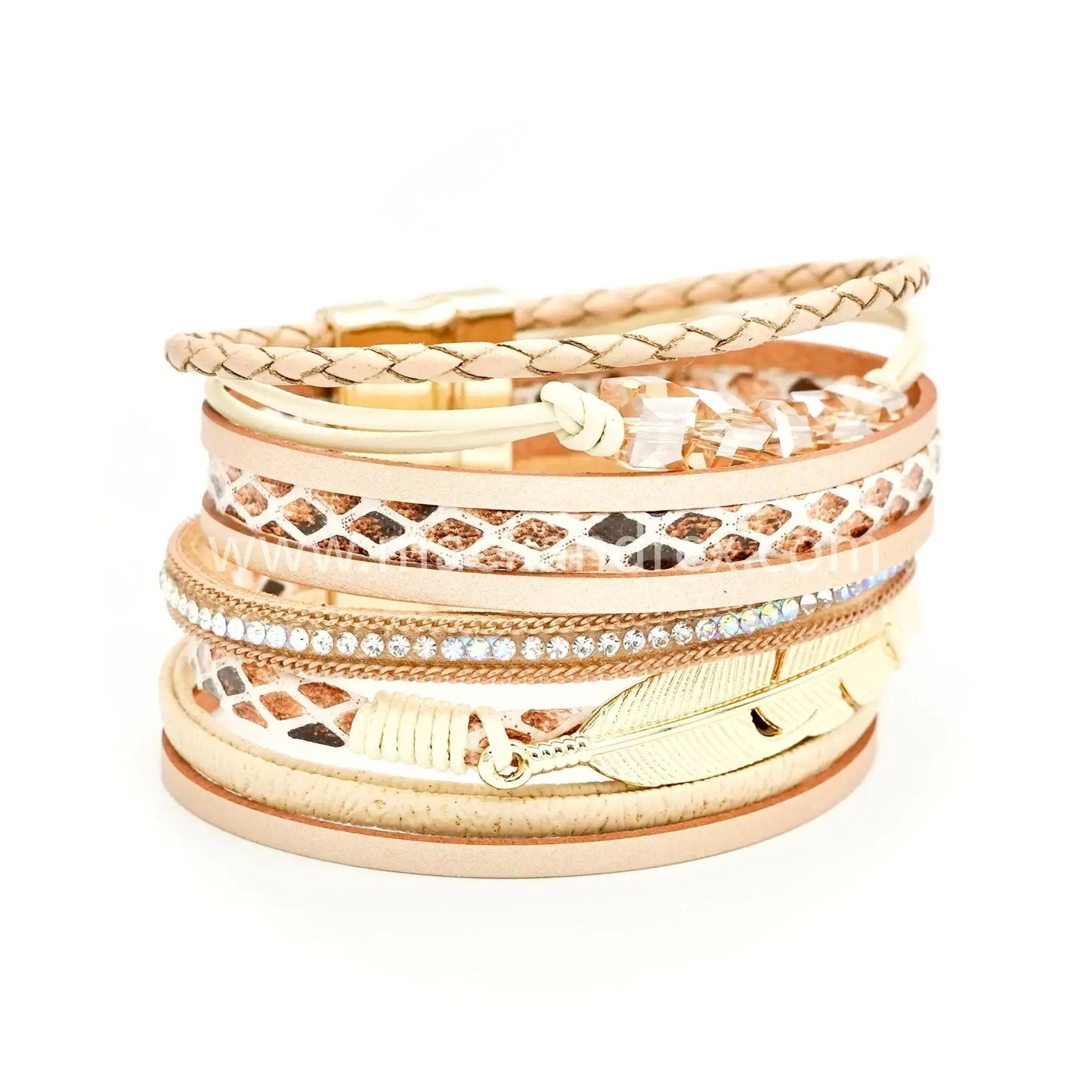 DUNDEE Leather Accent Bracelet Mack & Rex