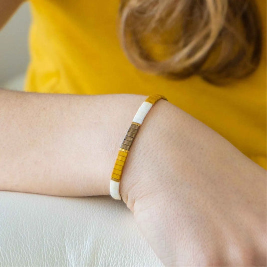 DESERT SANDS - Tila Bead Bracelet | Single Mack & Rex