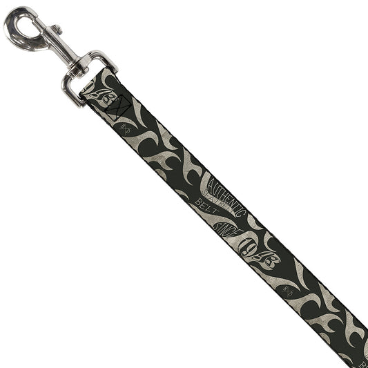 Dog Leash - BD AUTHENTIC SEATBELT BELT SINCE 1993 Flames Olive/Tan