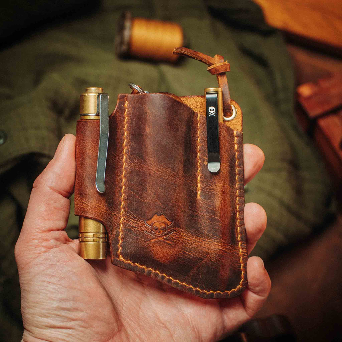 EDC Pocket Organizer - First Mate v3 | Leather Pocket Carrier