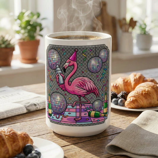 Drag Brunch Flamingos - Party Animal Flamingo - 15oz Mug