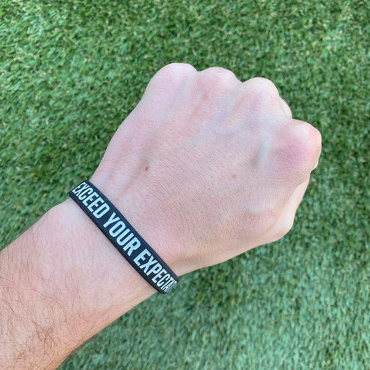 EXCEED YOUR EXPECTATIONS Wristband Elite Athletic Gear