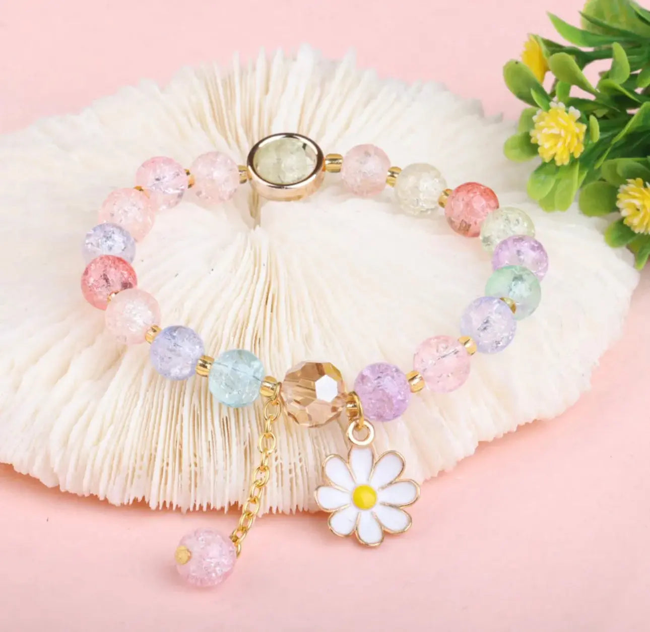 FLORA - Children’s Crystal Bead Adjustable Bracelet - Accent Mack & Rex