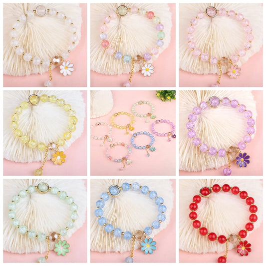 FLORA - Children’s Crystal Bead Adjustable Bracelet - Accent Mack & Rex