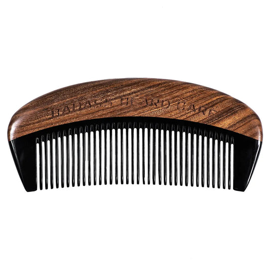 Fine Tooth Ox Horn Comb Badass Beard Care