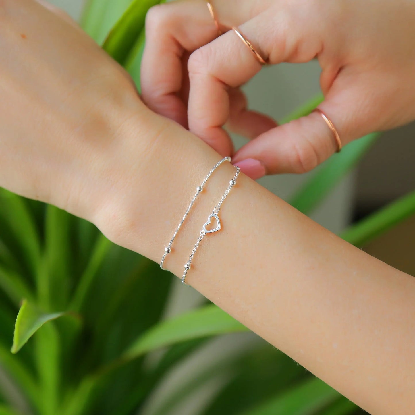 FLATTERED - 925 Sterling Silver Heart Bracelet Mack & Rex