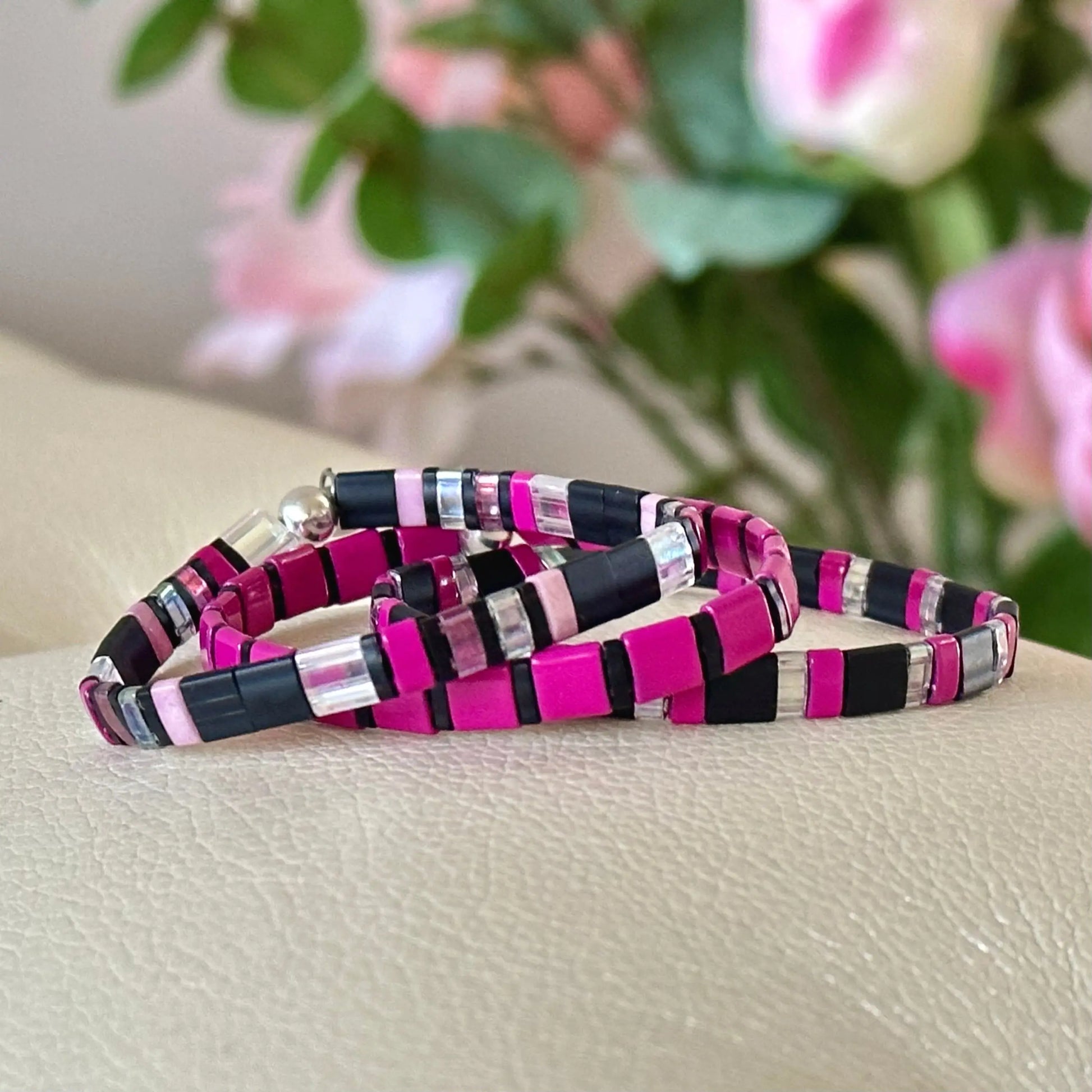 NEW YORK - 3 Tila Bead Bracelet Stack Mack & Rex