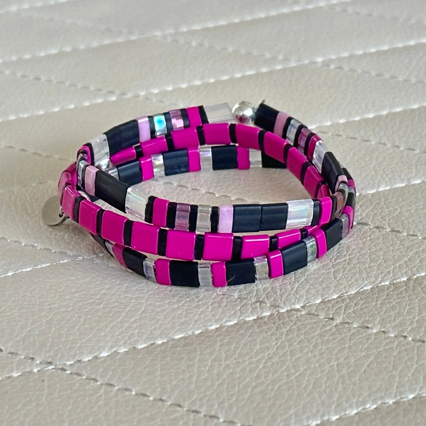 NEW YORK - 3 Tila Bead Bracelet Stack Mack & Rex