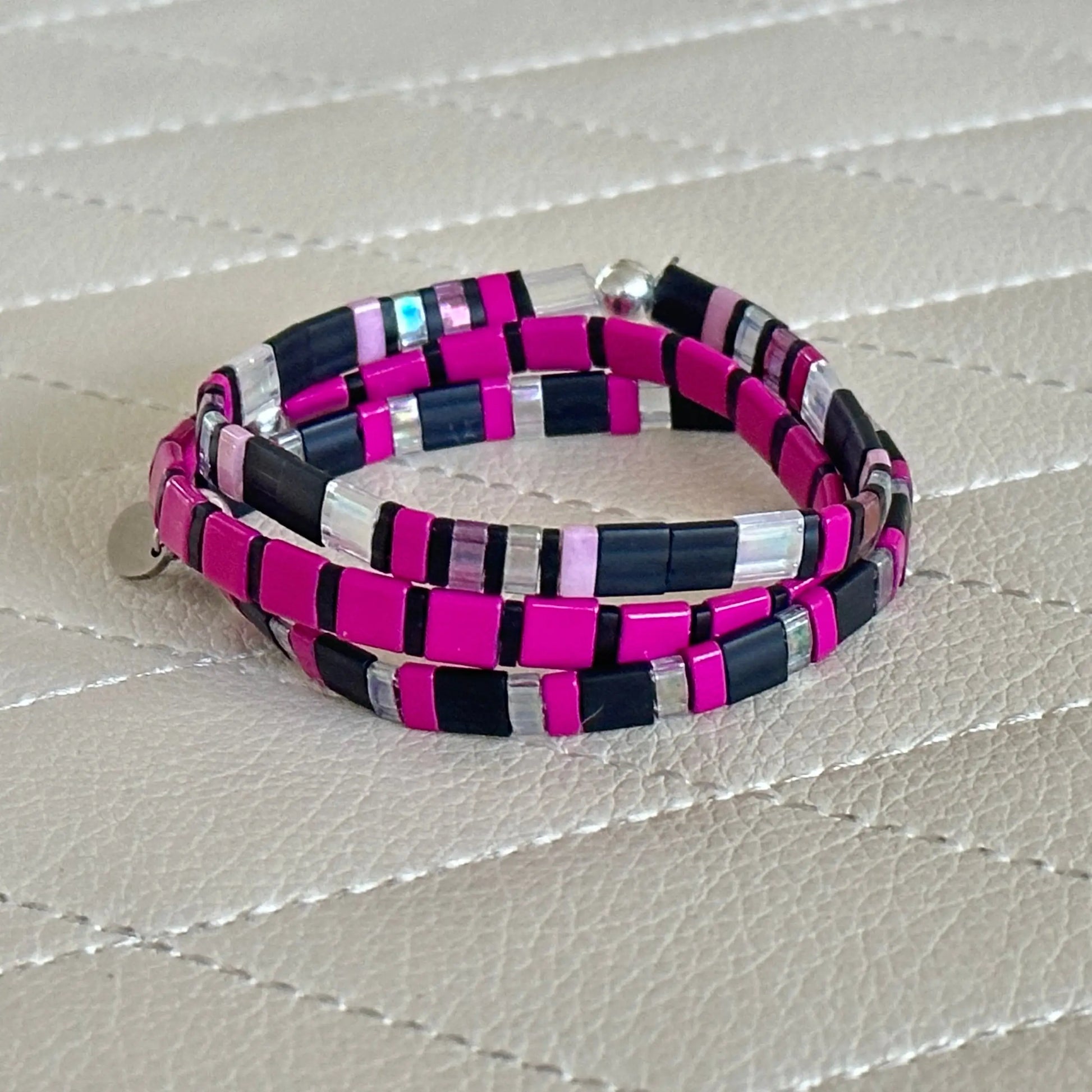 NEW YORK - 3 Tila Bead Bracelet Stack Mack & Rex
