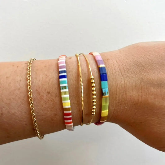 GOLDEN ERA - Gold Cuff Accent Bracelet Mack & Rex