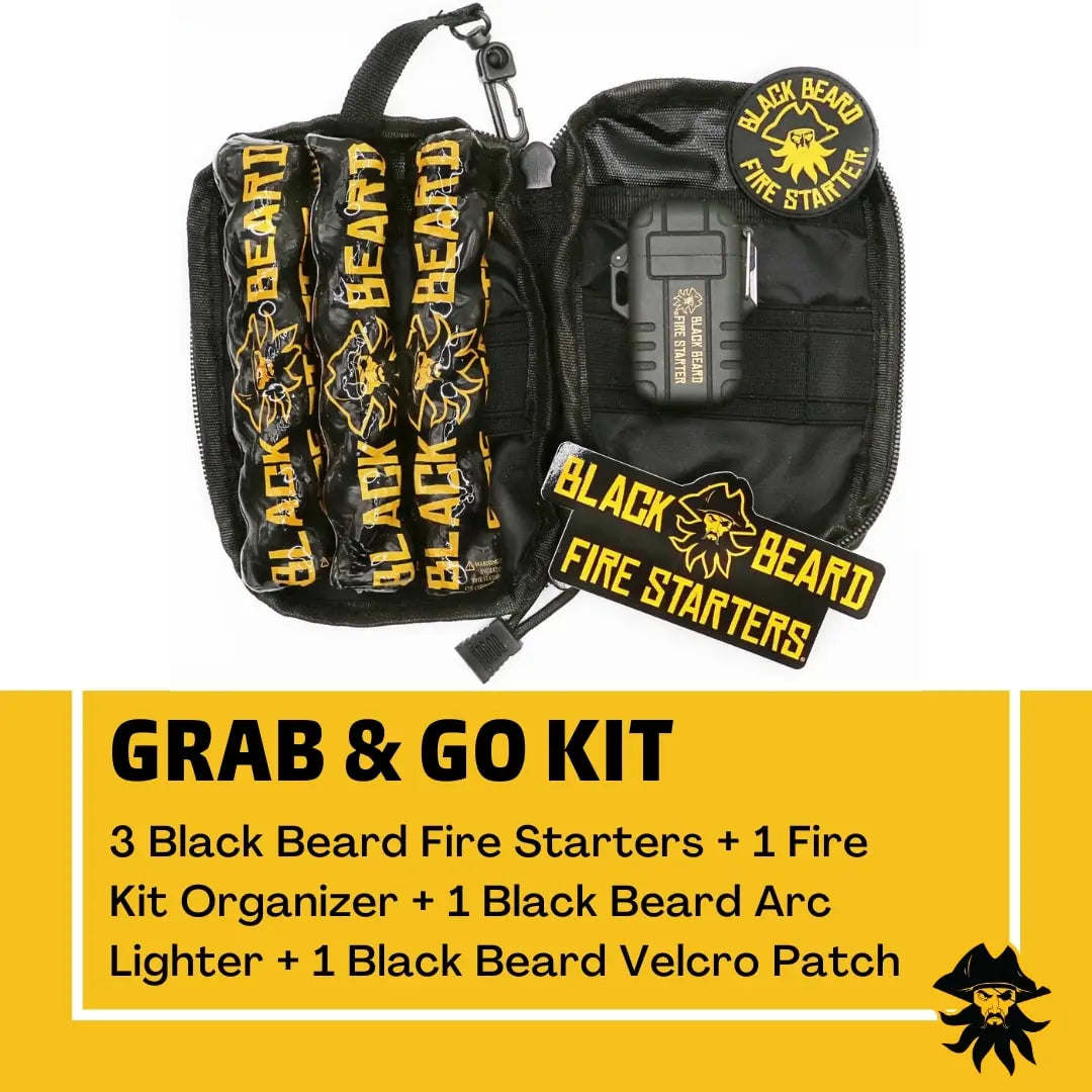 Grab & Go Fire Starter Kit Black Beard Fire Starters