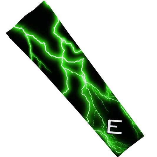 Green Lightning Arm Sleeve Elite Athletic Gear