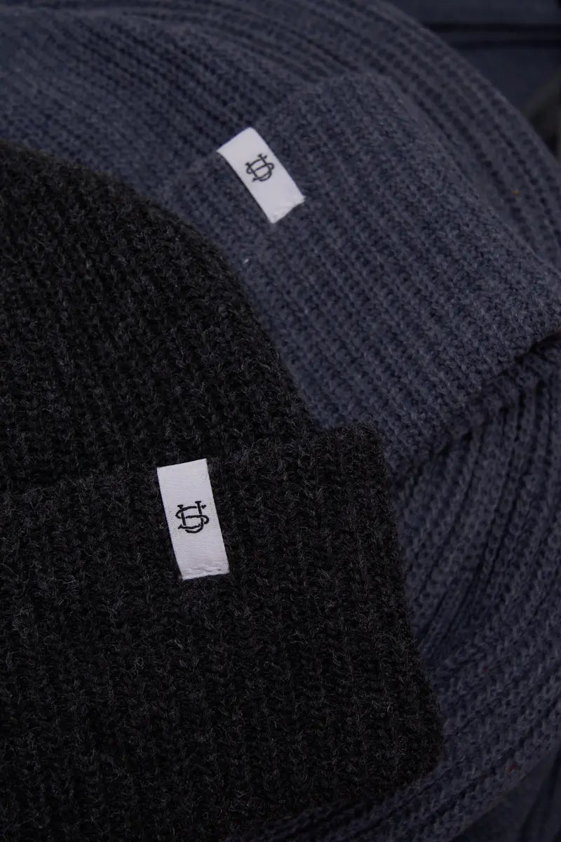 Shades of Grey Upcycled Wool Watchcap UPSTATE STOCK