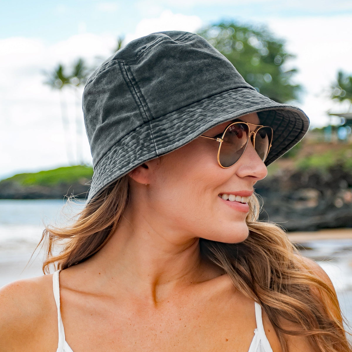 Distressed Bucket Hats