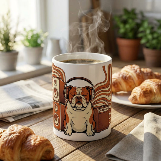 Hi-Fi Hounds - Bulldog Beats 15oz Mug