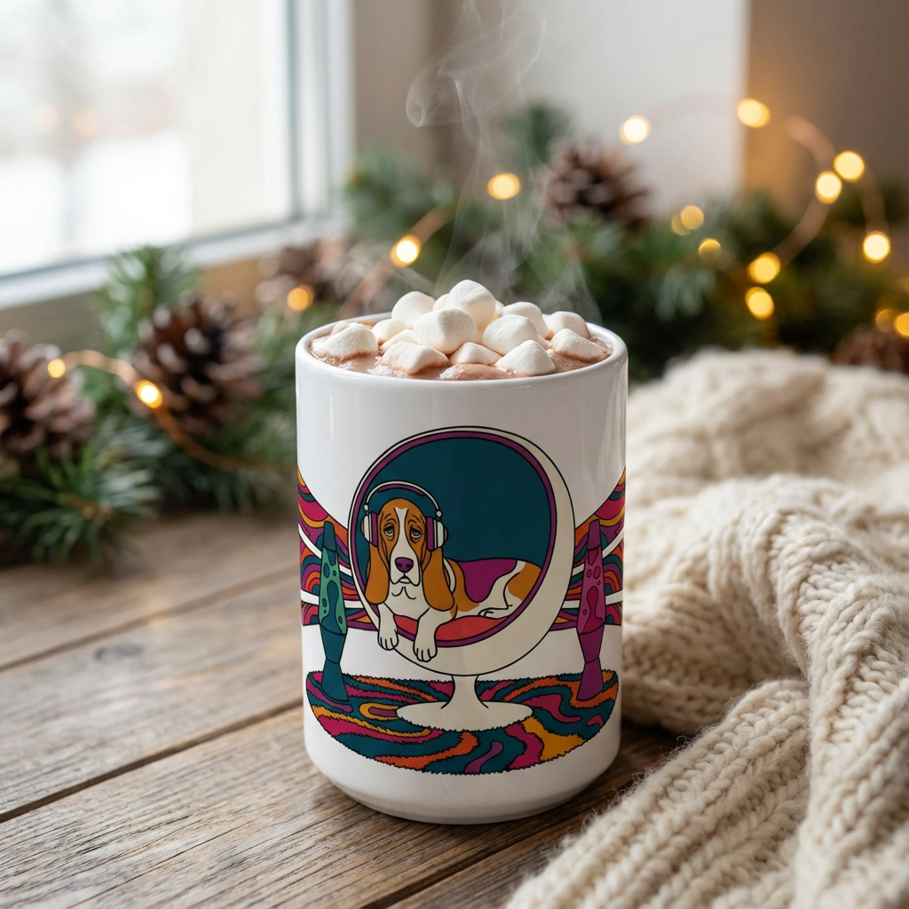 Hi-Fi Hounds - Egg Chair Chill 15oz Mug