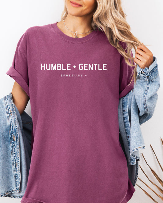 Humble & Gentle Christian Comfort Colors Garment Dyed T Shirt