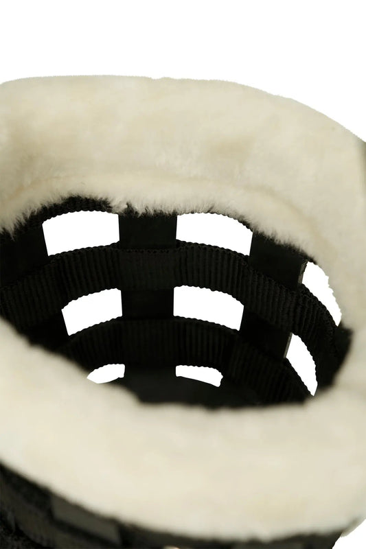 Huntley Fleece Padded Nylon Grazing Muzzle, Black