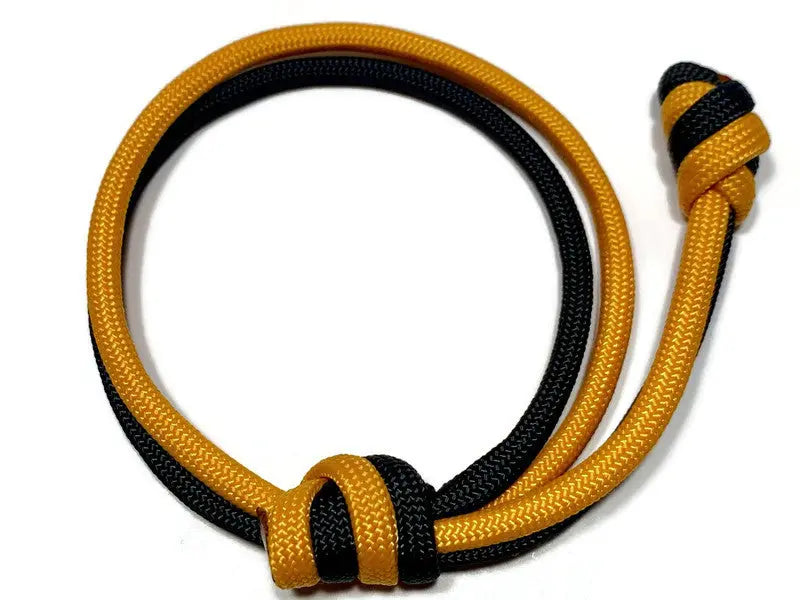 Black and Gold Double Rope Bracelet Engineered