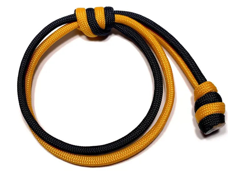 Black and Gold Double Rope Bracelet Engineered