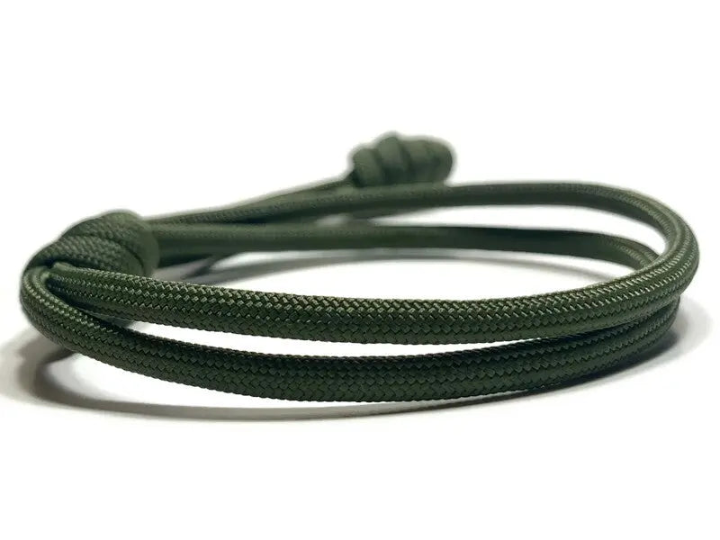 Warrior Double Rope Bracelet in Olive Engineered