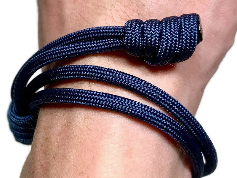Navy Double Rope Bracelet Engineered