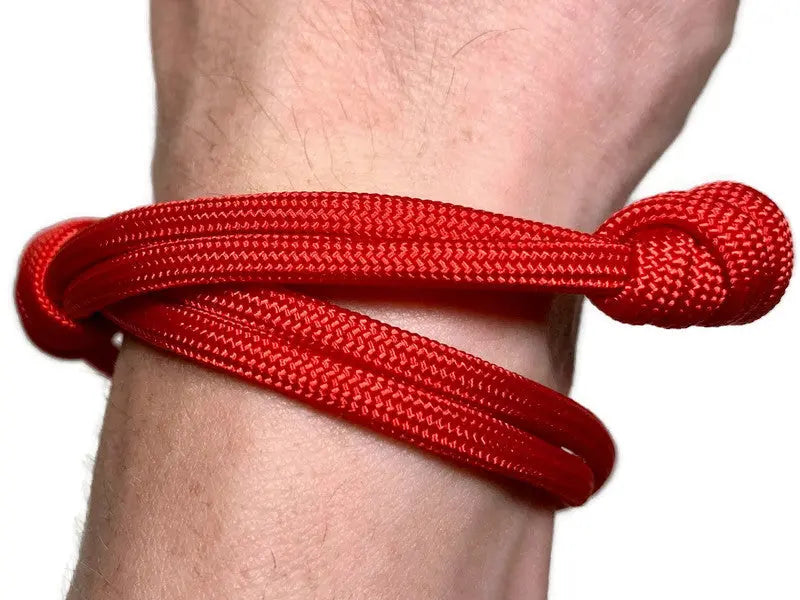 Lucky Red Double Rope Bracelet Engineered