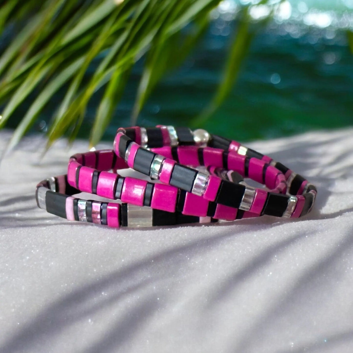 NEW YORK - 3 Tila Bead Bracelet Stack Mack & Rex