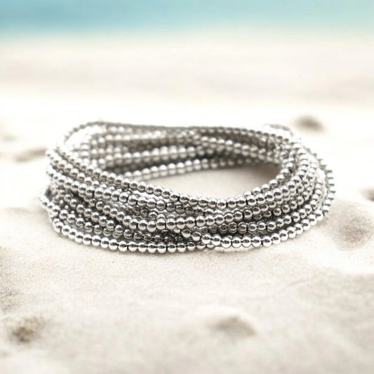 Sterling Silver 925 Filled 3mm Ball Bracelet | Accent Bracelet Mack & Rex