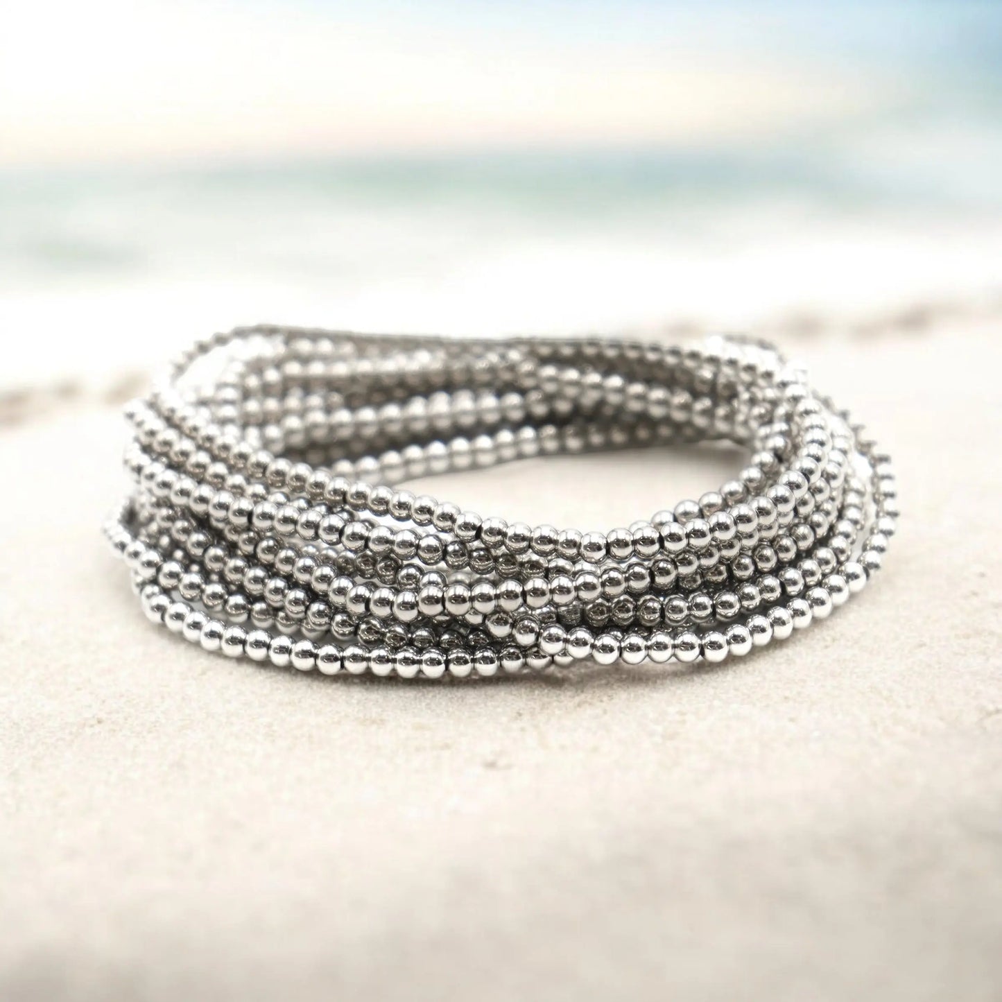 Sterling Silver 925 Filled 3mm Ball Bracelet | Accent Bracelet Mack & Rex