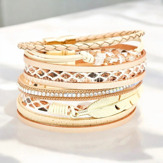 DUNDEE Leather Accent Bracelet Mack & Rex