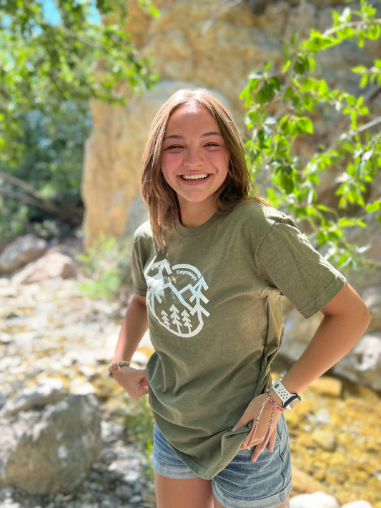 Retro Forest - Premium Graphic Tee Timpanogos Hiking Co.