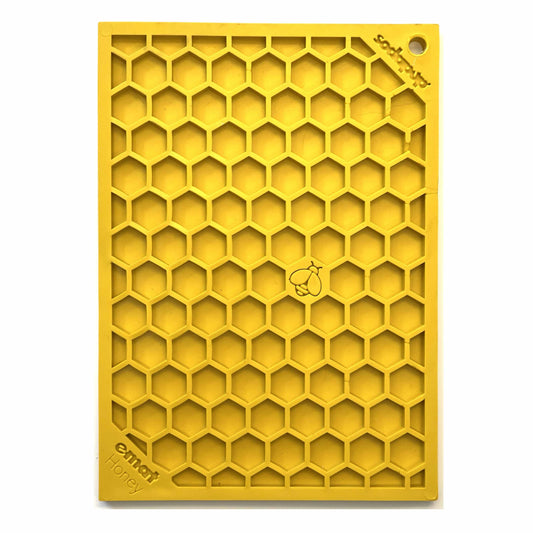 Honeycomb eMat - Enrichment Lick Mat for Dogs and Cats | eMat Enrichment Toy for Anxiety Relief | SodaPup