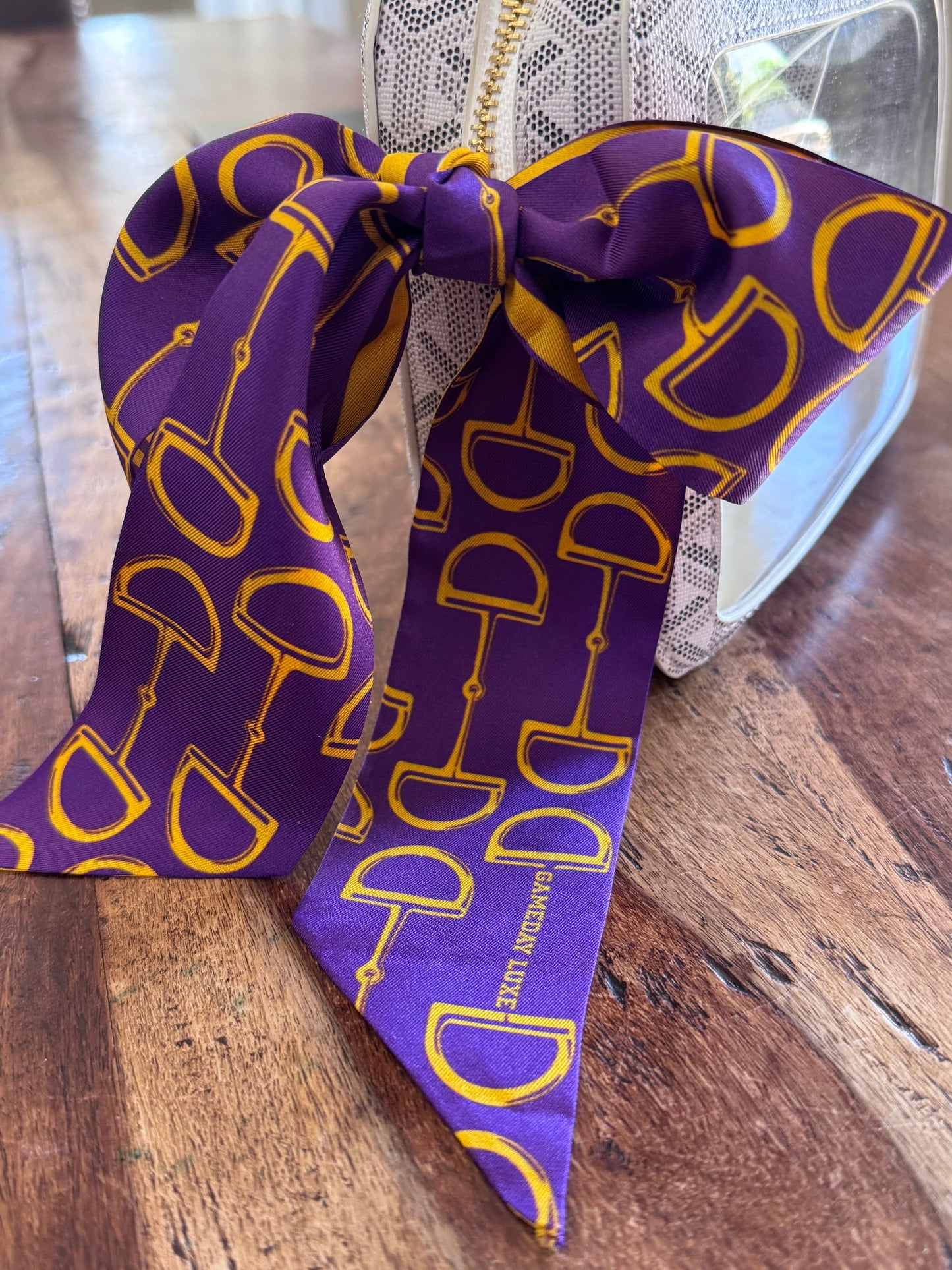The Gameday Signature Scarf- Purple And Yellow Gold