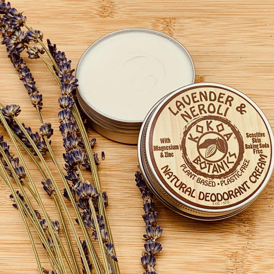 Lavender & Neroli - Natural Deodorant Cream - Sensitive Skin - Baking Soda Free - 2.5 oz