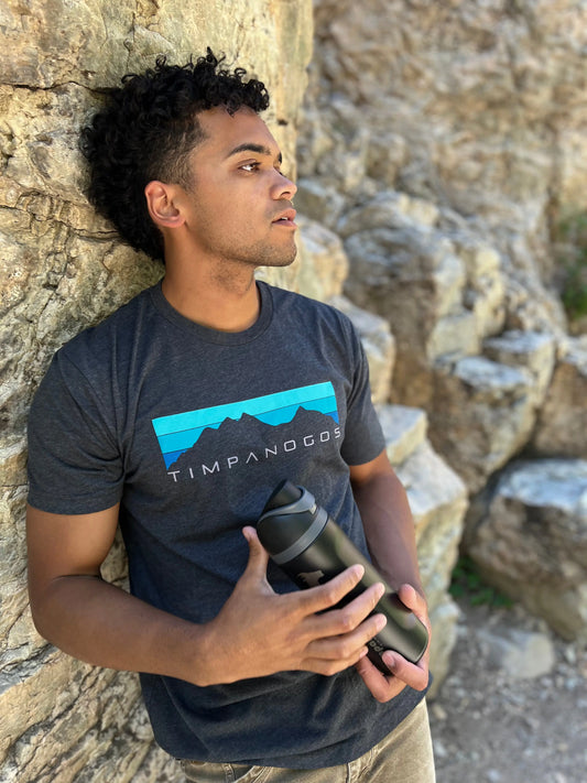 Retro Mountain Classic (cool) - Premium Graphic Tee Timpanogos Hiking Co.