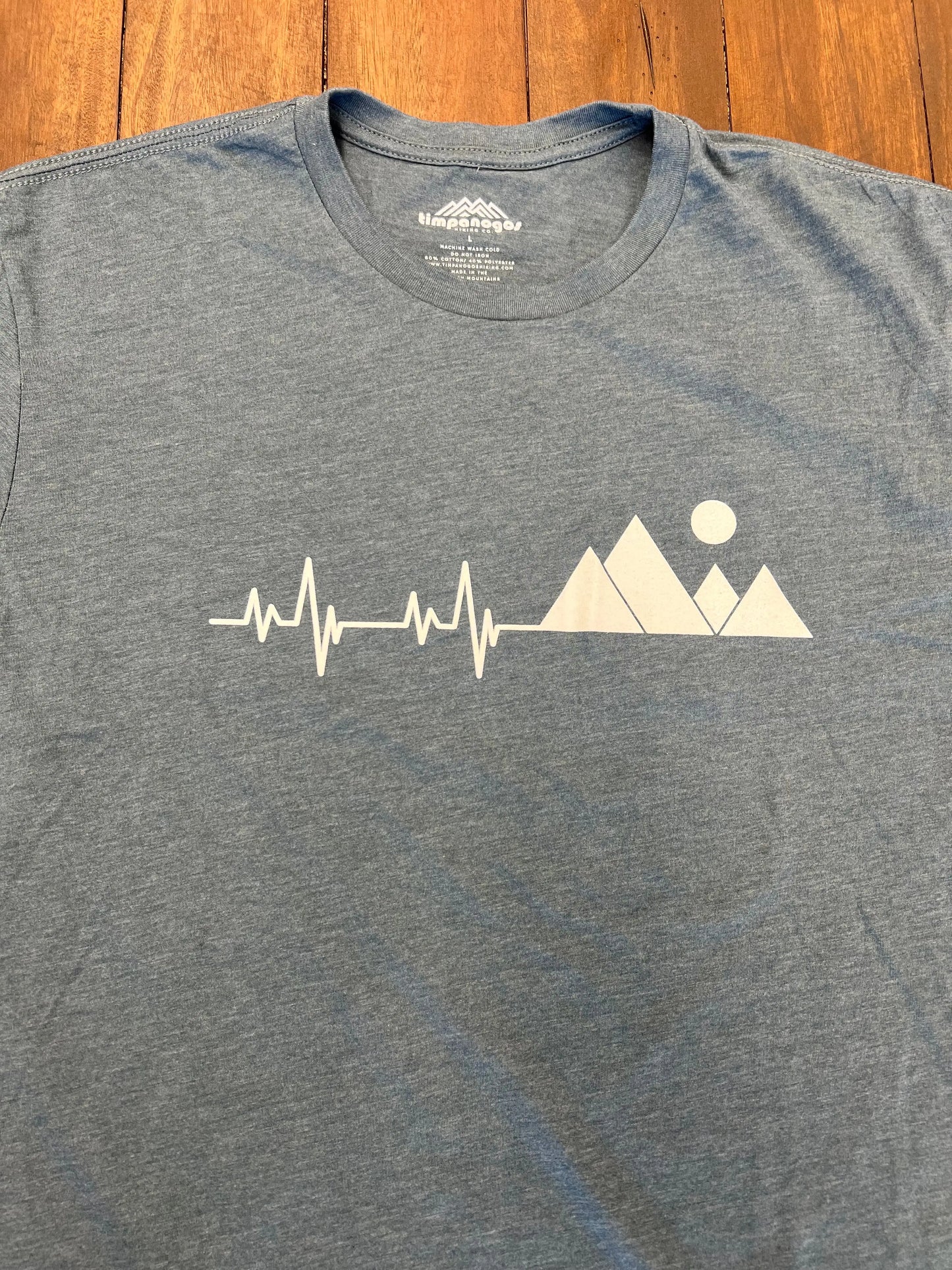 Mountain Pulse - Premium Graphic Tee Timpanogos Hiking Co.